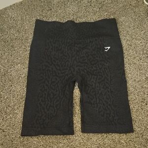 Gymshark Adapt Animal Seamless Cycling Shorts - Reef Black Large